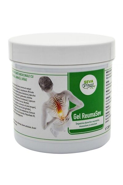 Seva Plant Gel Pentru Dureri Reumatice, Musculare Si Articulare, 250ml, Reumasev