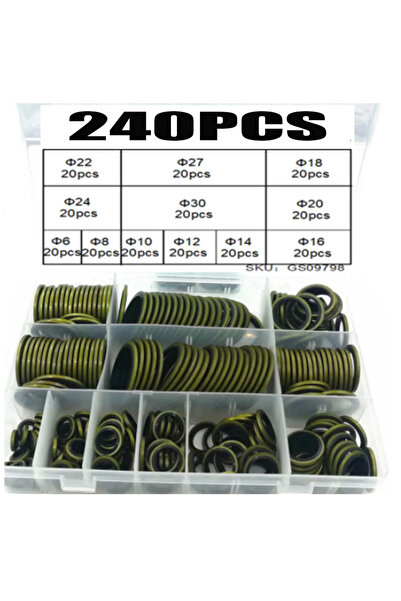 choice2 240 قطعة 100/150/240 قطعة من غسالات معدنية ملحومة، حشية سدادة تصريف ا...