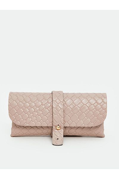 LC Waikiki Дамски портфейл с крокодилски мотив от розова кожа