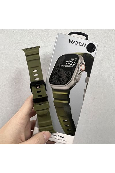 Choice 42mm 44mm 45mm 49mm GrB Silicone Strap Sports Bracelet Band For iWatch Ultra2 Apple Watch 10/9/8/1/2