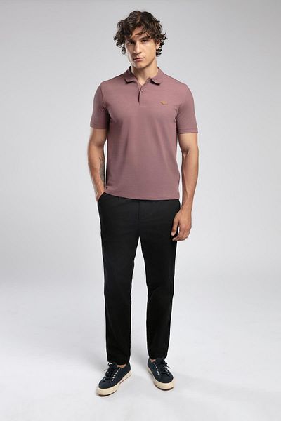 Lee Cooper Ανδρικό μπλουζάκι με γιακά πόλο Resao Dusty Rose