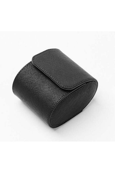 Choice BlackSingleWatchRoll Single Watch Roll Travel Case Portable Vintage Leather Watch Storage Organizer