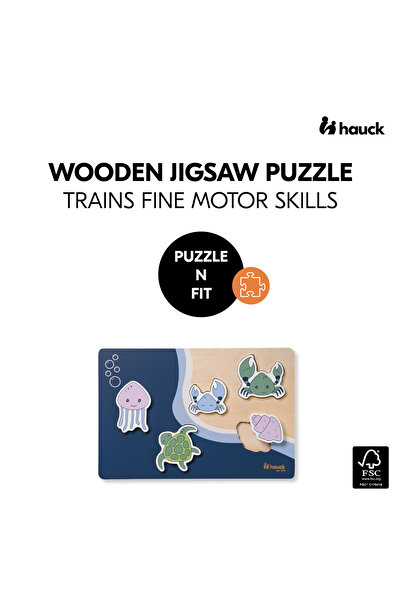 HAUCK Puzzle din lemn certificat FSC