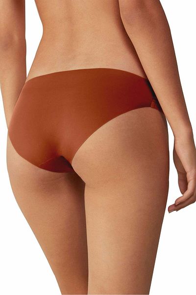 Linovit Women's Panties Emilia, Low Waist, Seamless, Camel Brown - Camel Brown, L