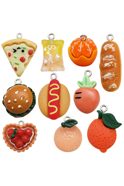 Choice SN528 مزيج عشوائي 10 قطع/حزمة من دلايات الراتنج ثلاثية الأبعاد اللطيفة...