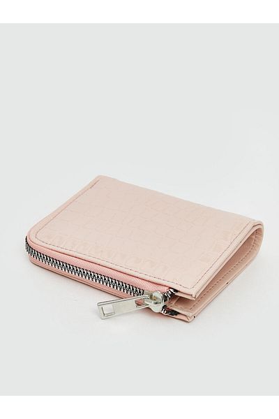 LC Waikiki Pink Leather Look Women's Wallet