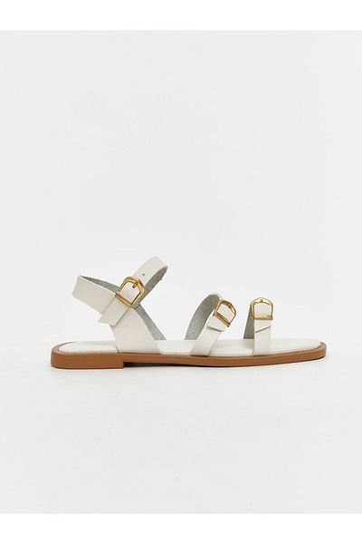 LC Waikiki New Season Leather Look Women's Sandals - S5Mf82Z8