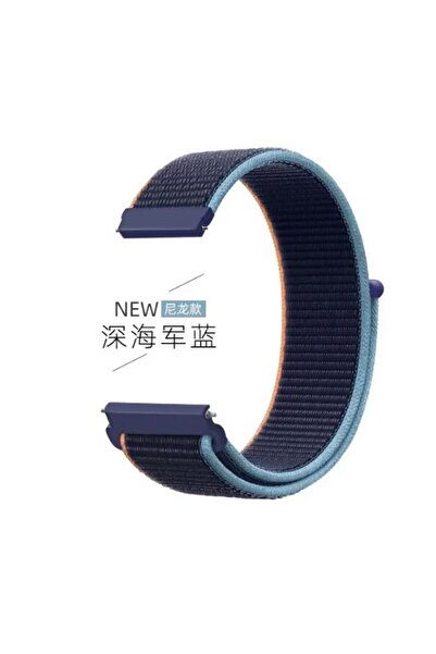 Choice 20MM Width dark navy blue 22mm Nylon Loop Strap For CMF Watch Pro Smar...