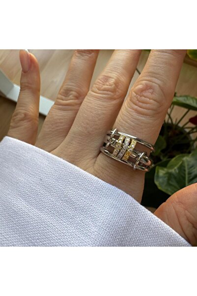 Venus Design 3lü Taşlı Çoklu Yüzük