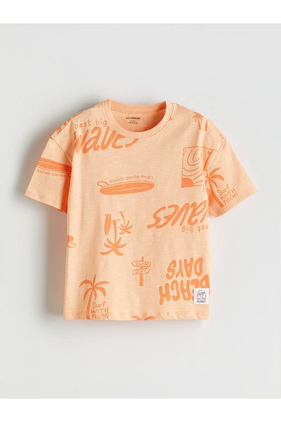 LC Waikiki New Season Crew Neck Printed Boys T-Shirt - S5Eg89Z1