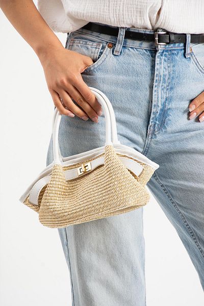 Çanta Trend Geantă de mână și de umăr pentru femei Wicker