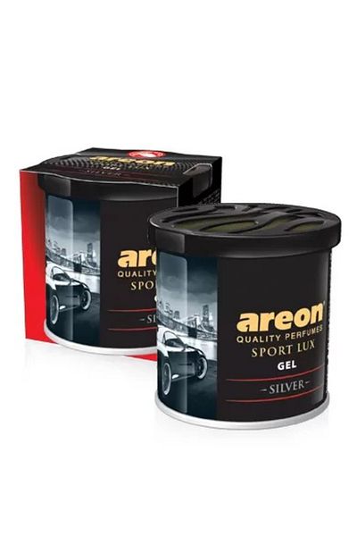 Areon معطر جو سبورت لوكس جل - فضي للسيارة، 80 غرام، رائحة تدوم طويلاً - GSL-02