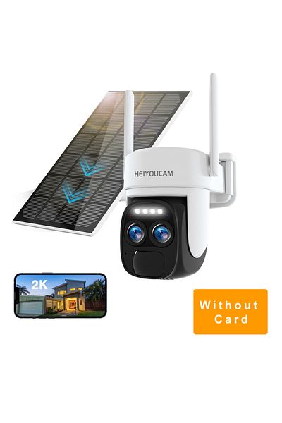 Choice USB QG5 Security Cameras Wireless Outdoor Solar,2K Battery Powered Outdoor Cameras, PIR Motion Detec