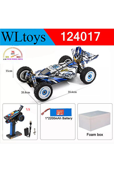 Choice 124017 V8 1B Wltoys جديد 124017-V8 1/12 2.4G سباق RC سيارات 4WD محرك ب...