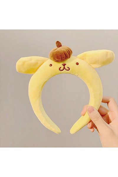 Takara Tomy Kuromi Kawaii Headband Sanrio My Melody Kuromi Cinnamoroll Pompom Purin Hair Accessories Anime Cute