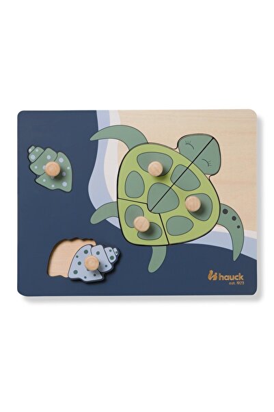 HAUCK Puzzle din lemn certificat FSC, cu piese interconectate, Hauck, Turtle