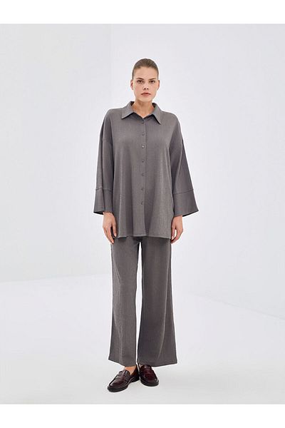 LC Waikiki New Season Textured Oversize Women's Shirt Tunic - S54918Z8