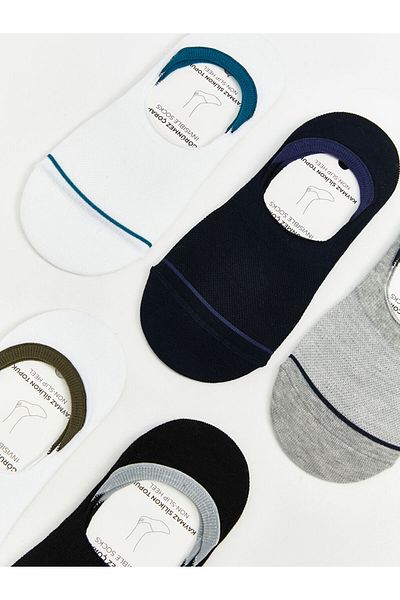 LC Waikiki Mixed Men's Ballerina Socks 5-Piece