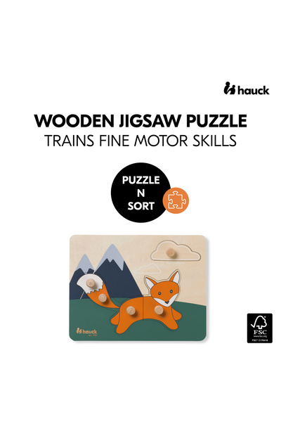HAUCK Puzzle din lemn certificat FSC
