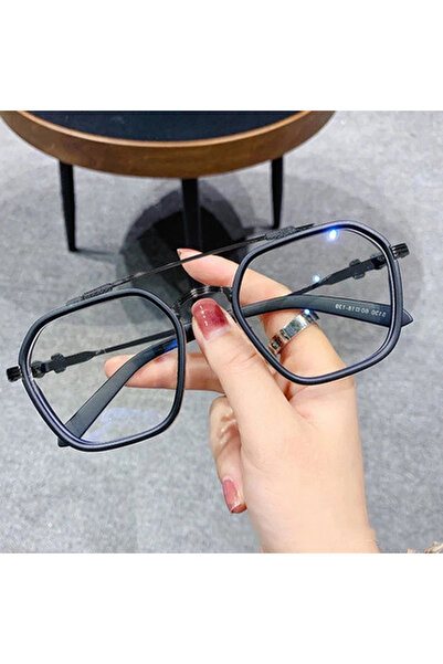 Choice إطار أسود غير لامع قطعة واحدة من النظارات العصرية عالية الجودة للرجال،...