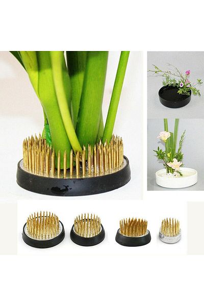 Choice 46mm Round Ikebana Flower Frog With Gasket Art Fixed Arranging Tool Rubber Base Holder Floral Decor