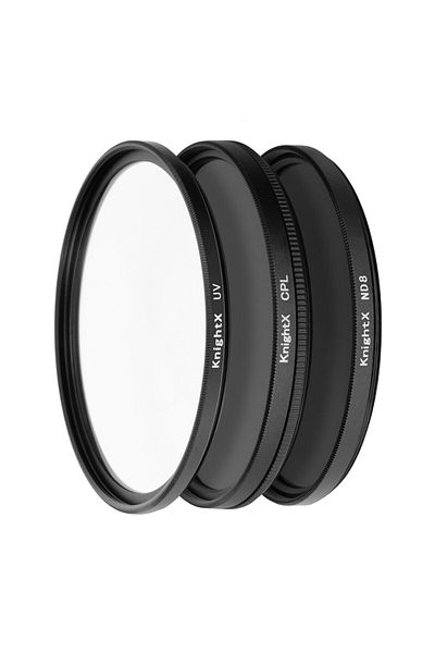 KnightX UV, CPL, ND8, KnightX Essential Set, 55mm + Case & Cloth GIFT