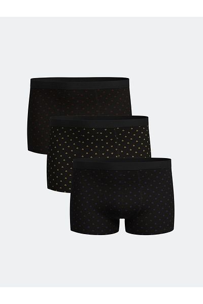 LC Waikiki New Season Standard Fit Βαμβακερά εύκαμπτα ανδρικά μποξερ 3 τεμαχίων - S59290Z8