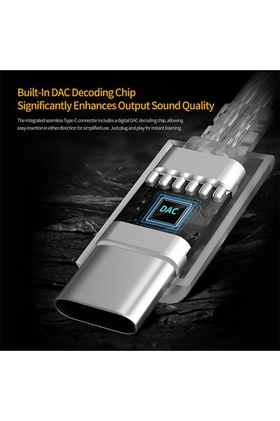 Choice Type-C Silver NO MIC KZ Earphone Cable Silver plated upgrade cable Headphones wire Type-C 2PIN 0.75m