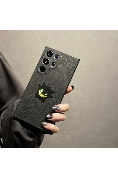 Miniso For Galaxy S23 Ultra Only Case Japan Anime Pocket Monsters Pokémon Gengar Wrist Strap Holder Phone C