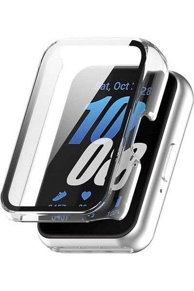 Choice Clear Matte Case for Samsung Galaxy Fit3 Protective PC Frame Face Cover Built-in Tempered Glass Scre