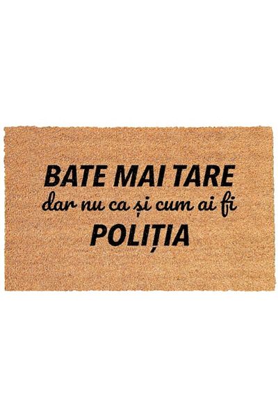 OEM Personalized entry mat with message - Knock harder, but not as if you were the police, 40x60 cm