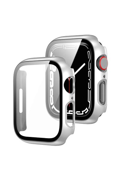 Choice Series 654 SE 40MM Silver Tempered Glass+Cover For Apple Watch Case 45mm 41mm 44mm 40mm 42mm Screen