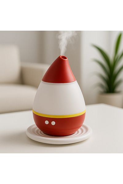 Generic Mini Portable Air Humidifier Red 250ml