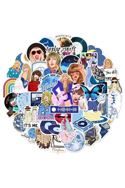 Choice 200pcs 200Pcs Taylor Swift Music Stickers Waterproof Stickers for Water Bottle Laptop Skateboard Car