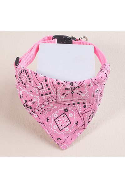 Choice 8.6-17.3inch pink Adjustable Pet Puppy Cat Scarf Bandana Collar Neck Scarf For Small Dogs Kitten Sal