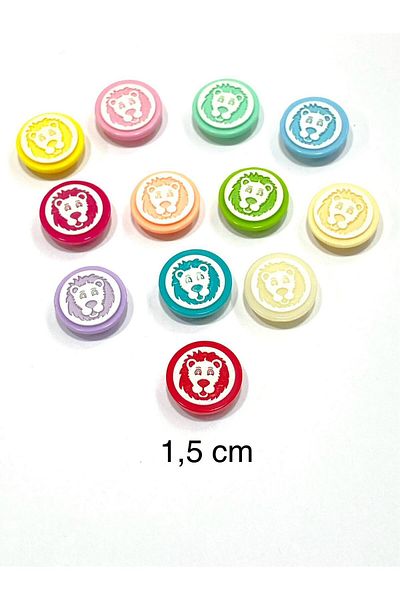 karantuhafiye Baby Button / Lion Face Model / 10 Pcs Baby Mouth