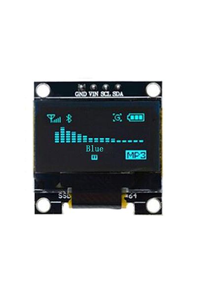 Si Tai&SH Blue Yellow- blue double color white 128X64 OLED LCD LED Display Module For arduino 0.96" I2C IIC Co