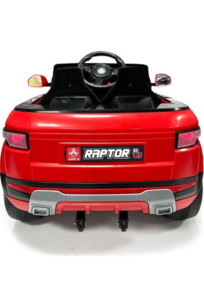 Akar Oyuncak Akar Raptor Akülü Araba Uzaktan Kumandalı 12 V Kırmızı( 97-602)