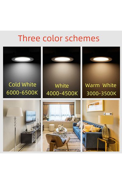 Choice 5W White White 4000k LED Downlight 5W 7W 9W 12W 15W 18W Recessed Round LED Ceiling Lamp AC 220V 23