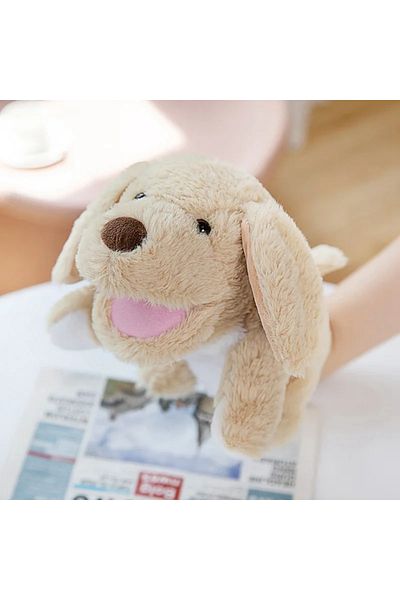 Choice 25cm dog Stuffed Plush Animals Toys Hand Finger Story Puppet Kawaii Dolls Educational Baby Toys Duck