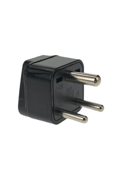 Choice black South africa plug 15A AC250V Type M big round 3pins India conversion power plug adapter travel