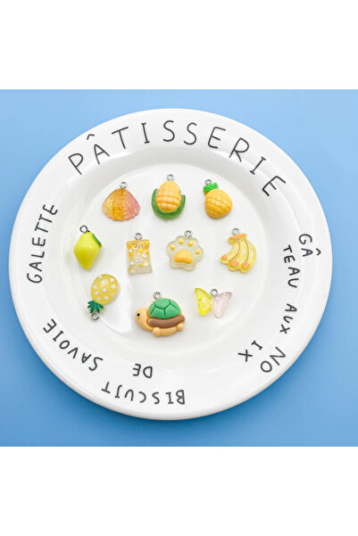 Choice SN531 مزيج عشوائي 10 قطع/حزمة من دلايات الراتنج ثلاثية الأبعاد اللطيفة...