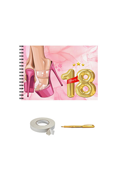 OEM Set Album foto / GuestBook pentru nunta, Leather, A4 landscape, pix si du...