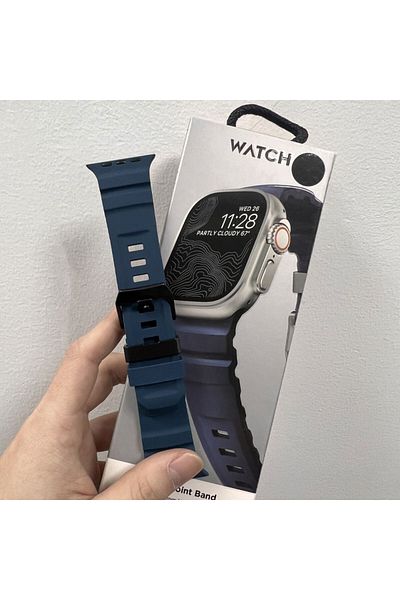 Choice S10 46mm MUB Silicone Strap Sports Bracelet Band For iWatch Ultra2 Apple Watch 10/9/8/1/2/3/4/5/6/7