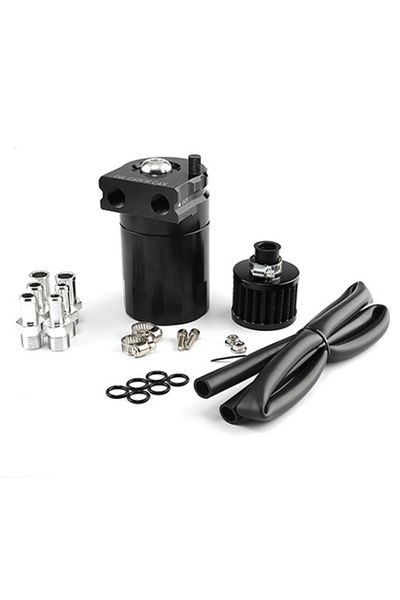 Choice black Universal Baffled Aluminum Oil Catch Can Reservoir Tank Oil Tank With Breather Filter OCC-1020