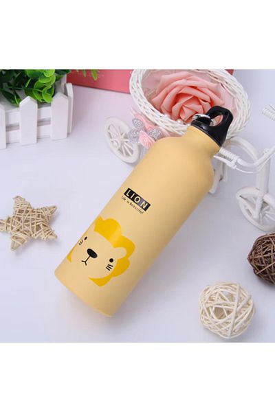 Choice 500-1000ml Lion Cute Animal Water Bottle for Kids, Outdoor Portable Sports Bottle, Cycling, Camping,