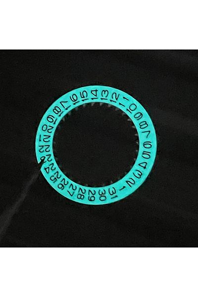 Choice Blue Top C3 Green Luminous Datewheel Fit to NH35 Movement Ice-Blue Lumi Disc Parts Mod Replace Parts