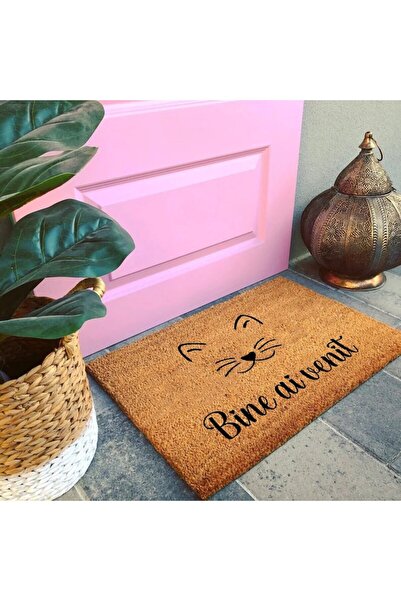 OEM Personalized entrance mat with cat and message - Welcome, 40x60 cm