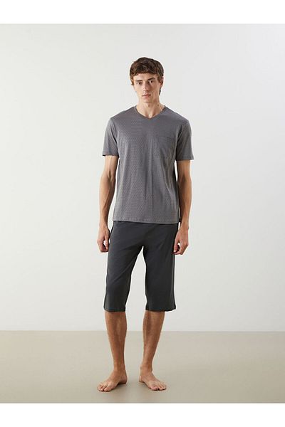 LC Waikiki New Season Standard Fit Men's Shorts Pajama Set - S5Fu30Z8