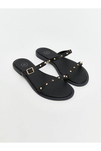 LC Waikiki New Season Leather Look Women's Slippers - S5Jv39Z8